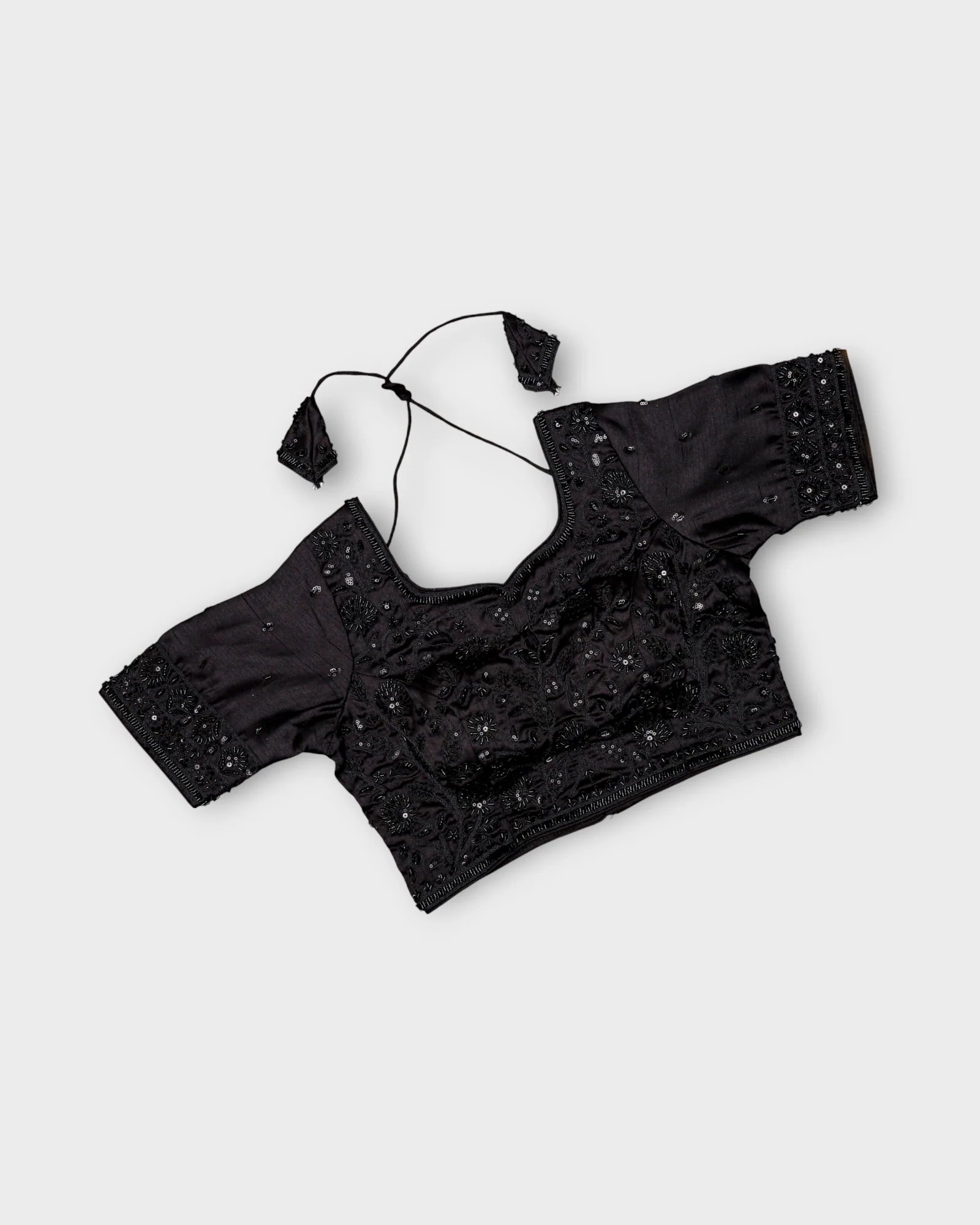 Cosmos Silk Sweetheart Neck Readymade Blouse