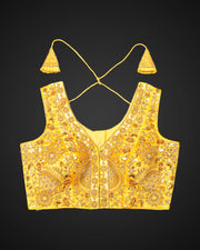 Silk V Neck Flattering Readymade Blouse