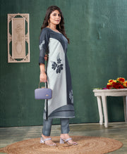 Floral Design Straight Kurta