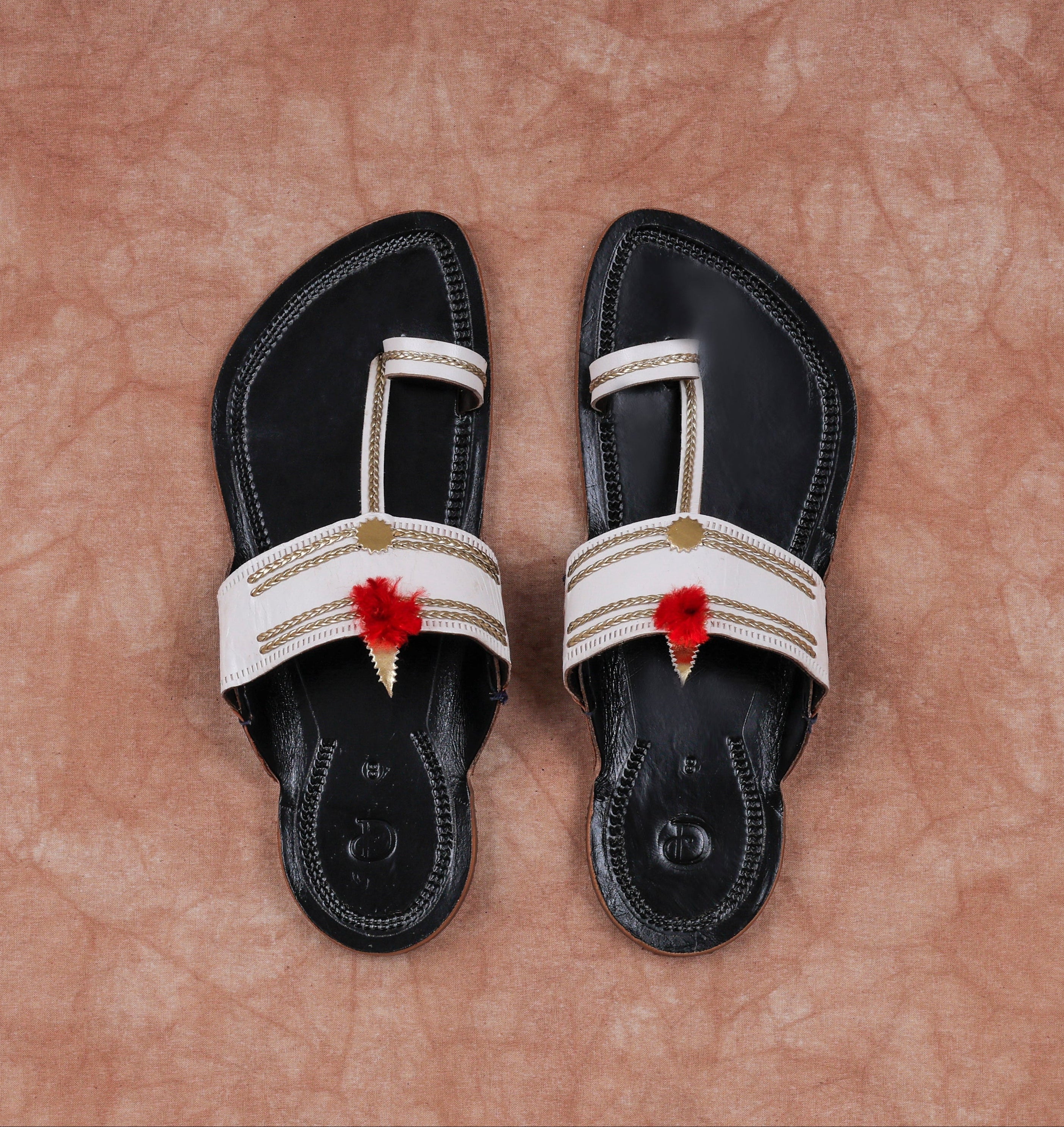 Black Artisan Crafted Leather Kolhapuri
