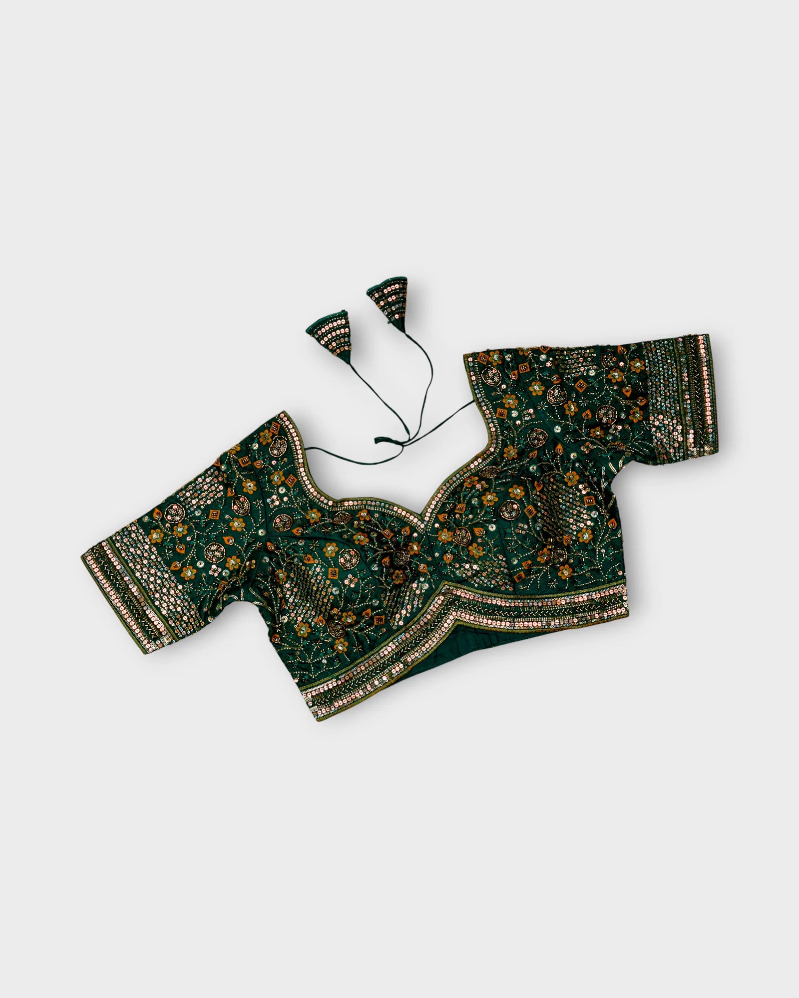 Cosmos Silk Embroidered Readymade Blouse