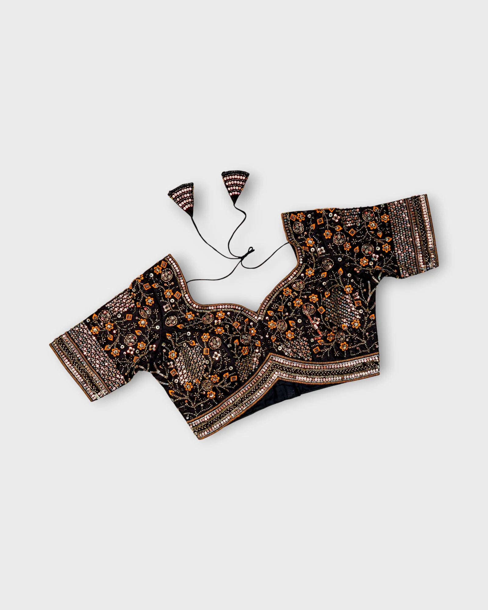 Cosmos Silk Embroidered Readymade Blouse