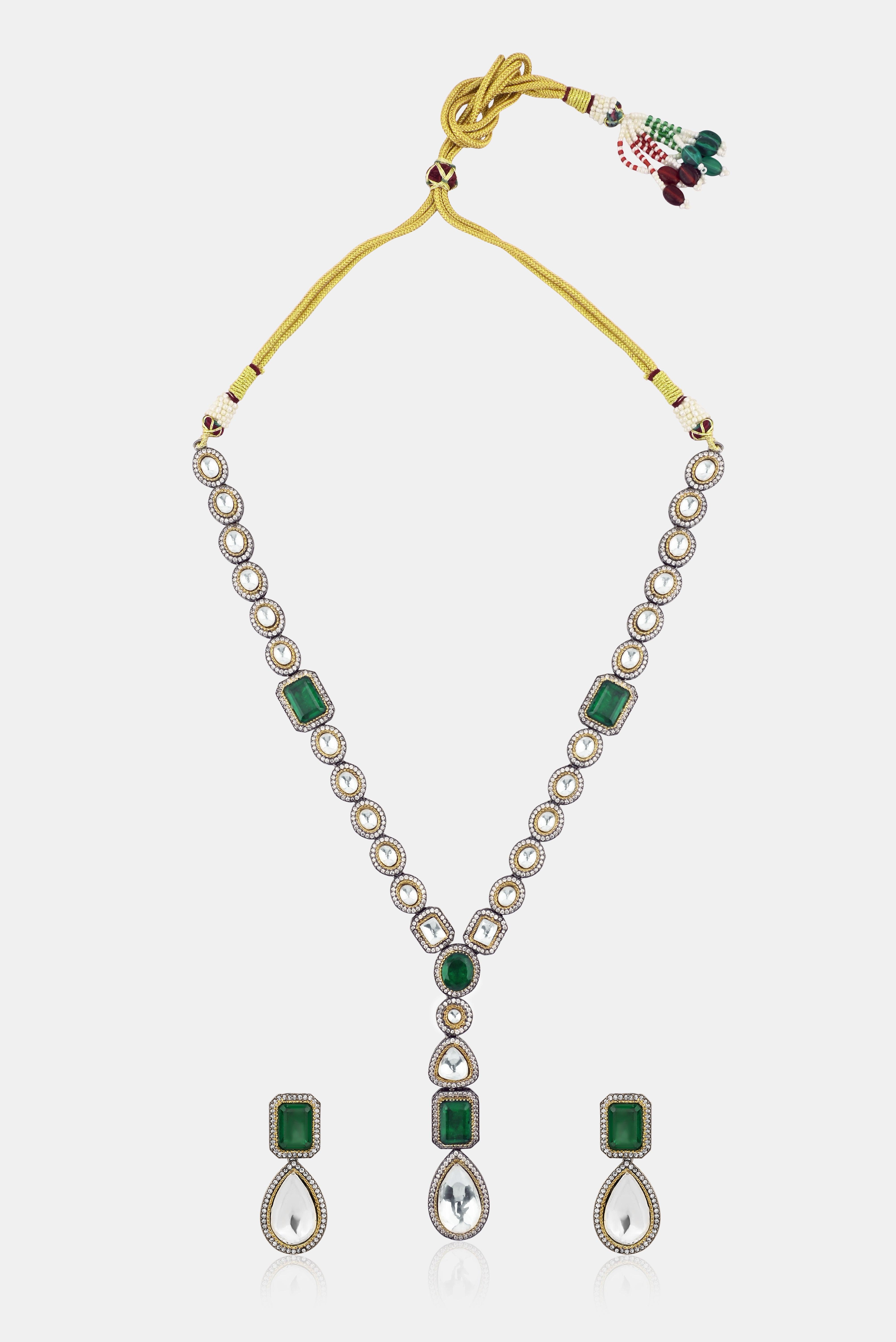 Verdant Polki Elegance Set - Dyulokha