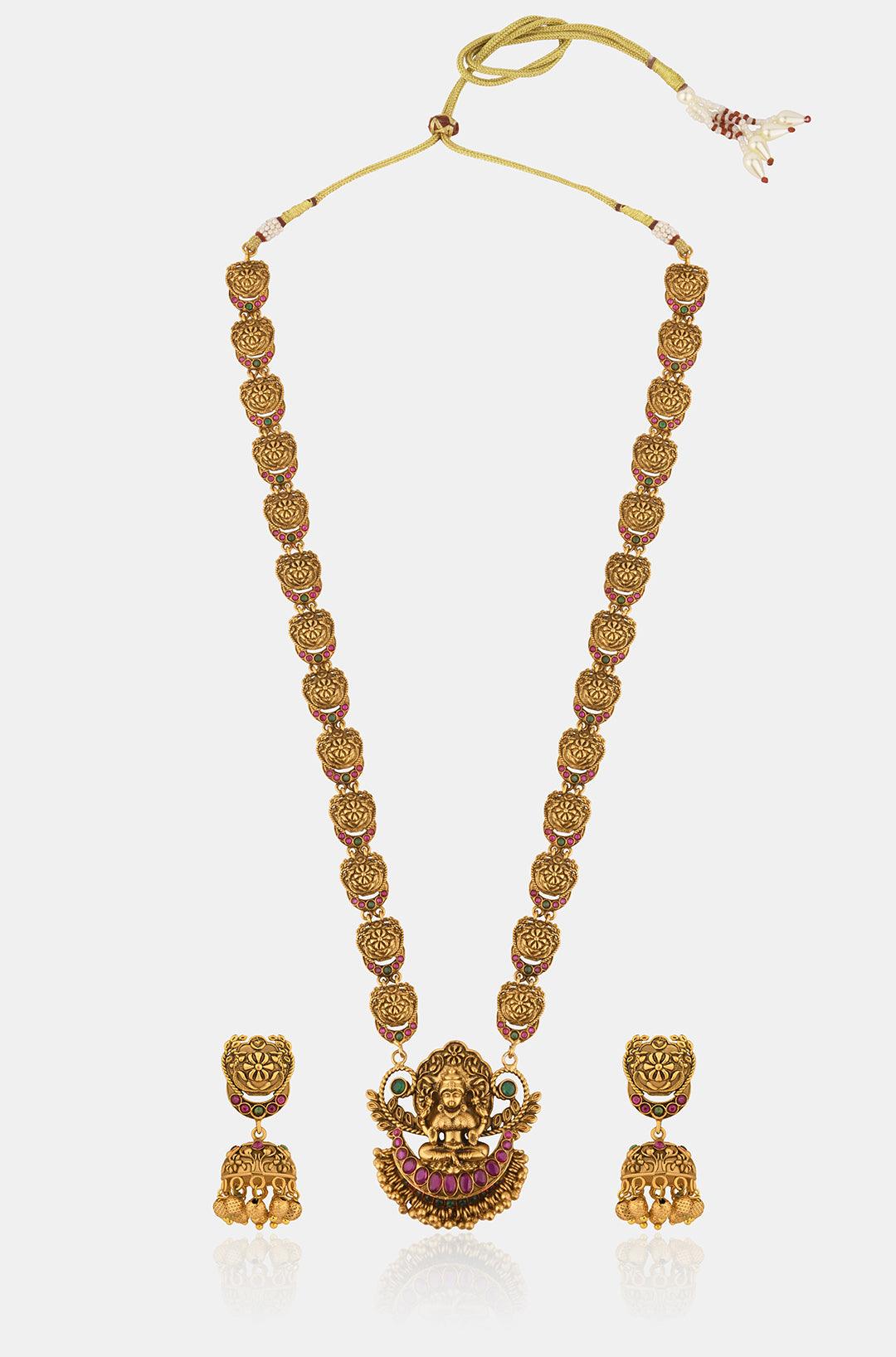 Sacred Temple Long Necklace Set - Dyulokha