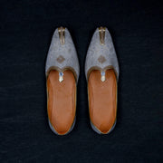 Cream Textured Artisan Ethnic Mojari
