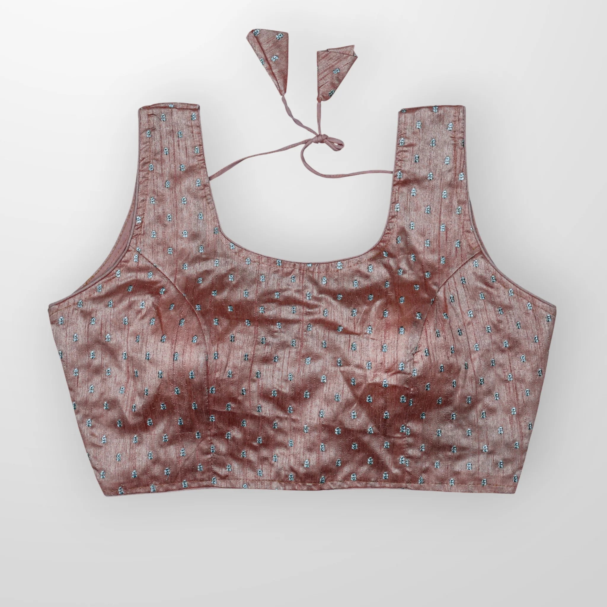 Raw Silk Zari Stone Accented Readymade Blouse