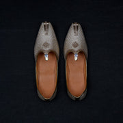Gold Textured Ethnic Mojari