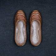 Gold Handcrafted Closed Toe Ethnic Jutti