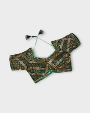 Georgette Notched Neck Readymade Blouse