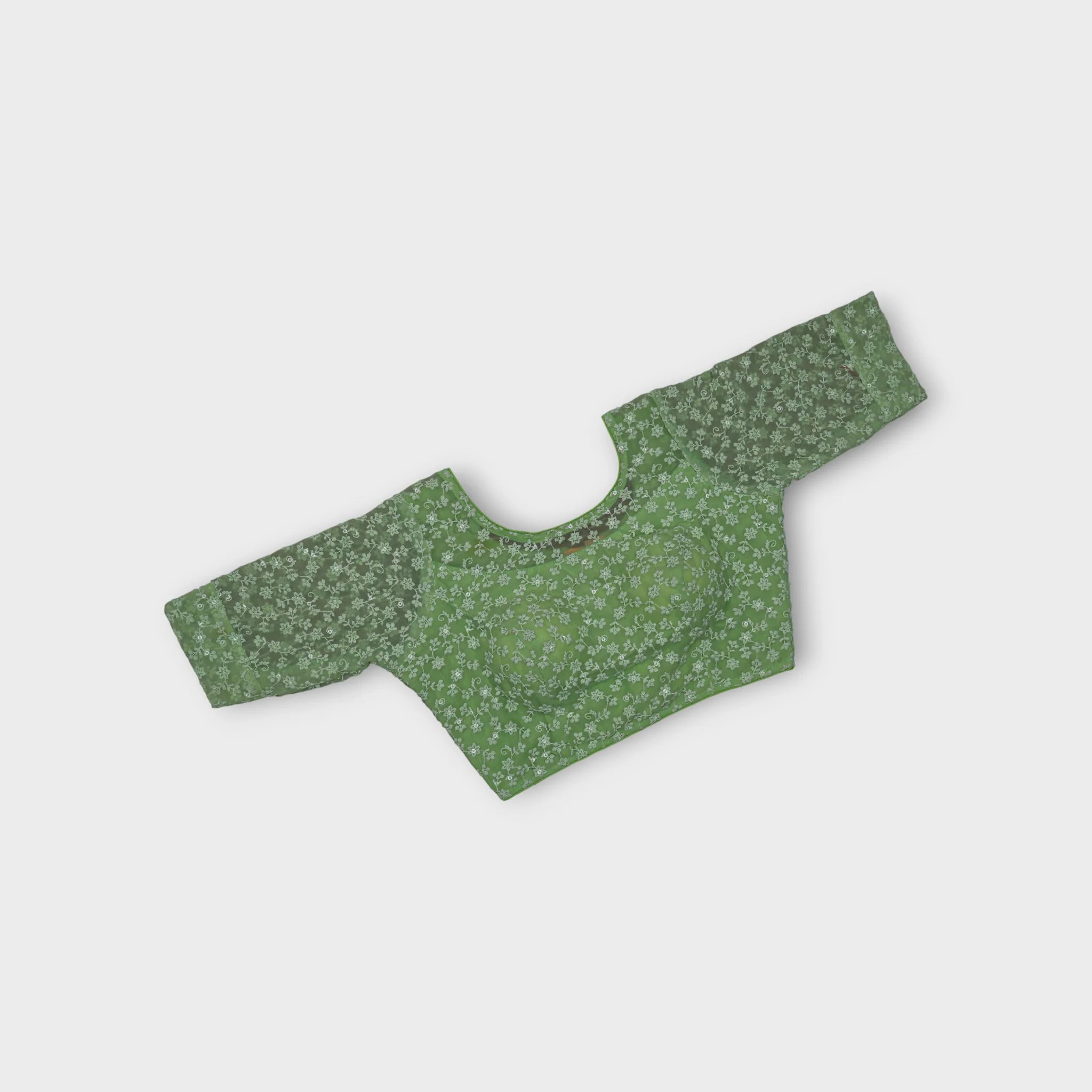 U Neck Georgette Readymade Blouse