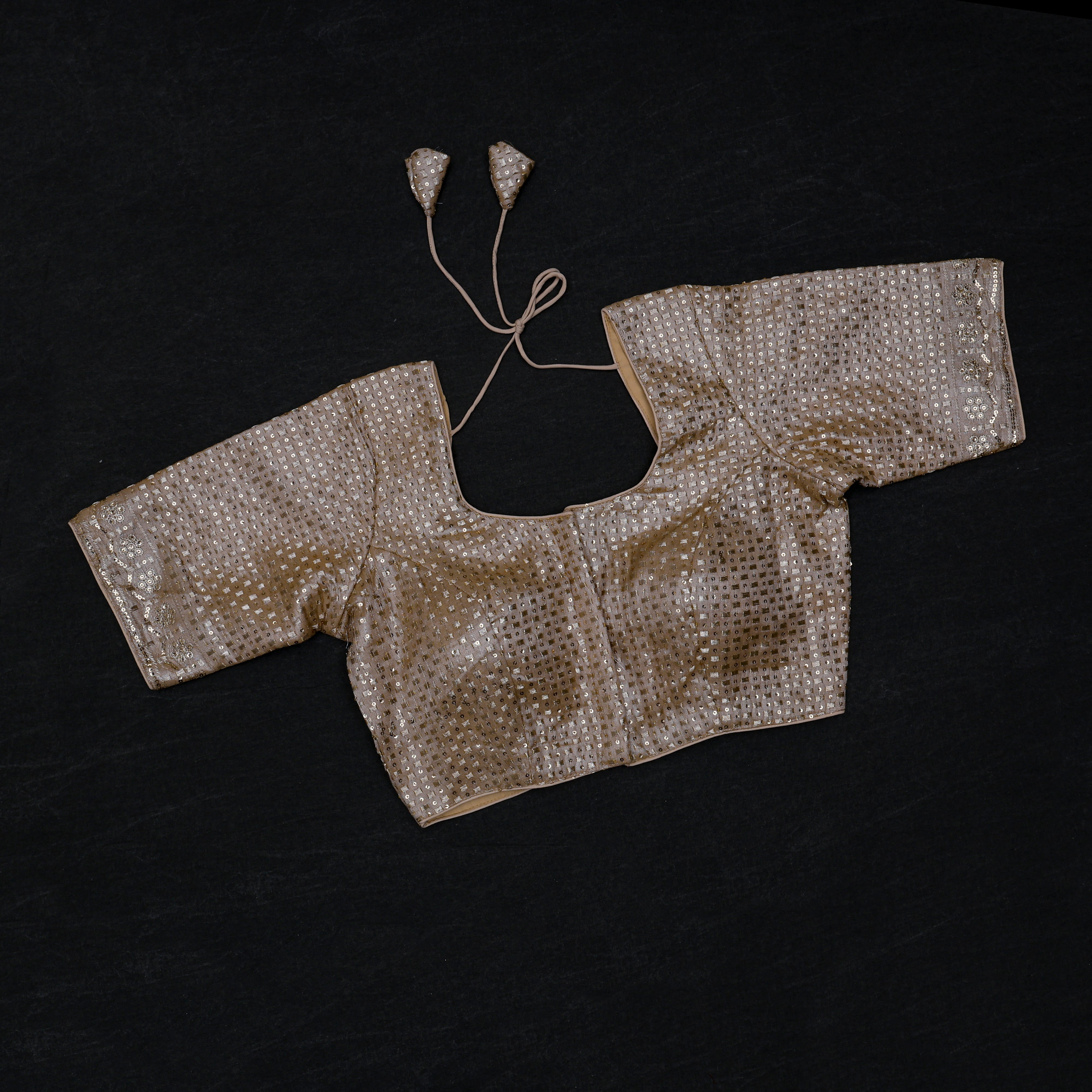 Tissue U Neck Readymade Blouse