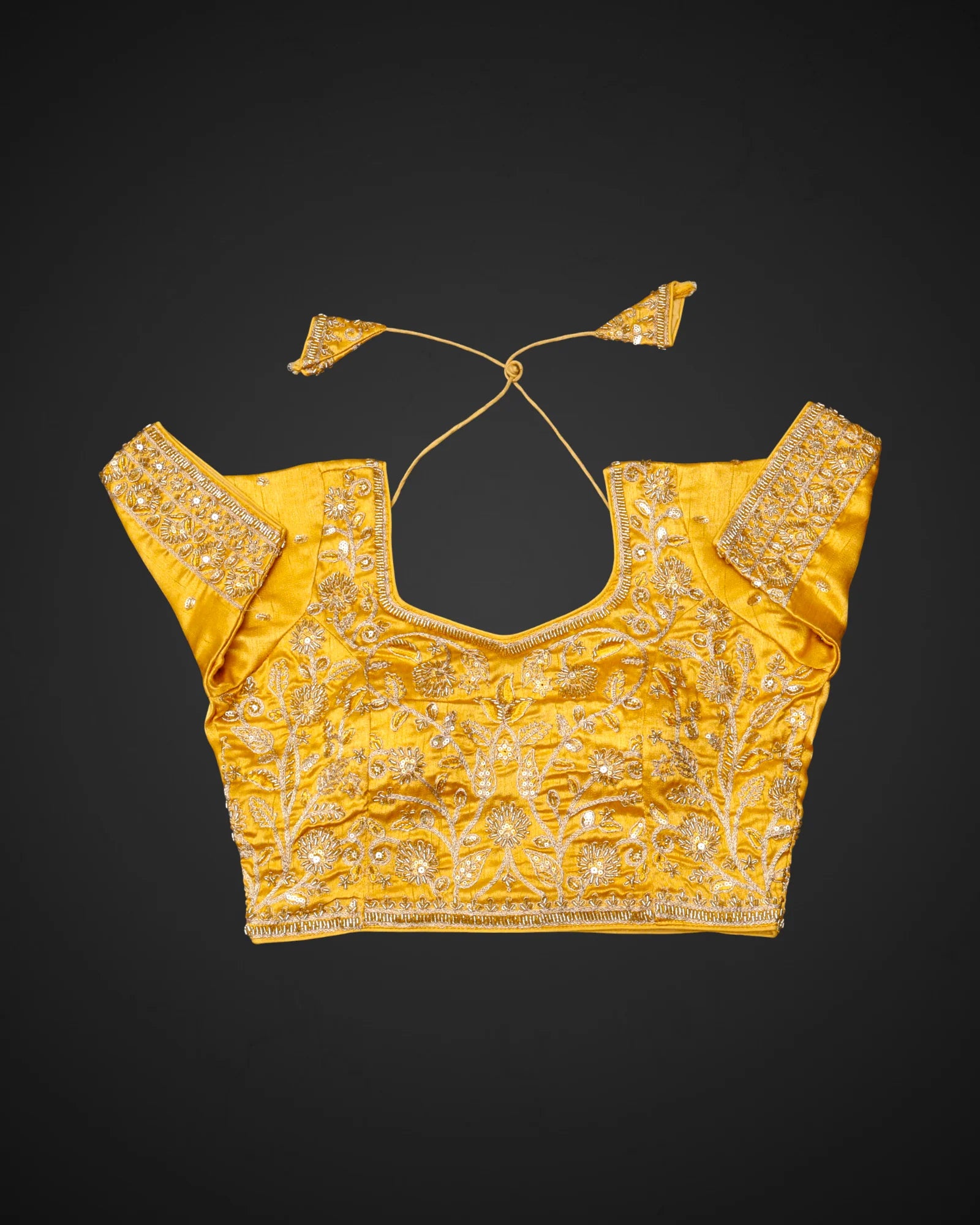 Cosmos Silk Sweetheart Neck Readymade Blouse