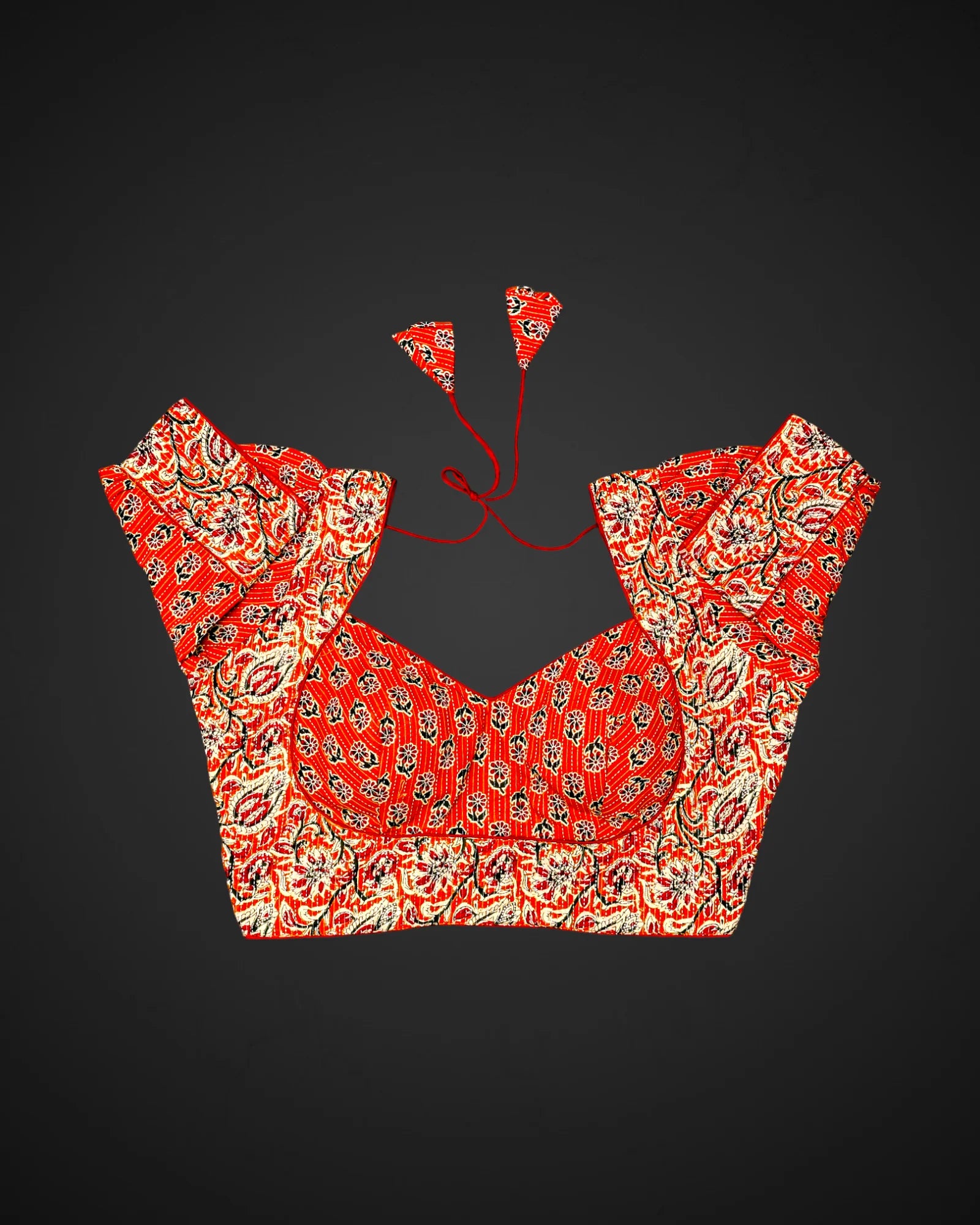 Cotton Sweetheart Neck Half Sleeve Readymade Blouse
