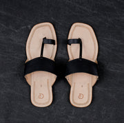 Cream Open Toe Artisan Kolhapuri Sandals