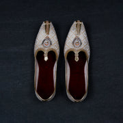 Gold Velvet Traditional Mojari