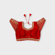U Neck Silk Readymade Blouse