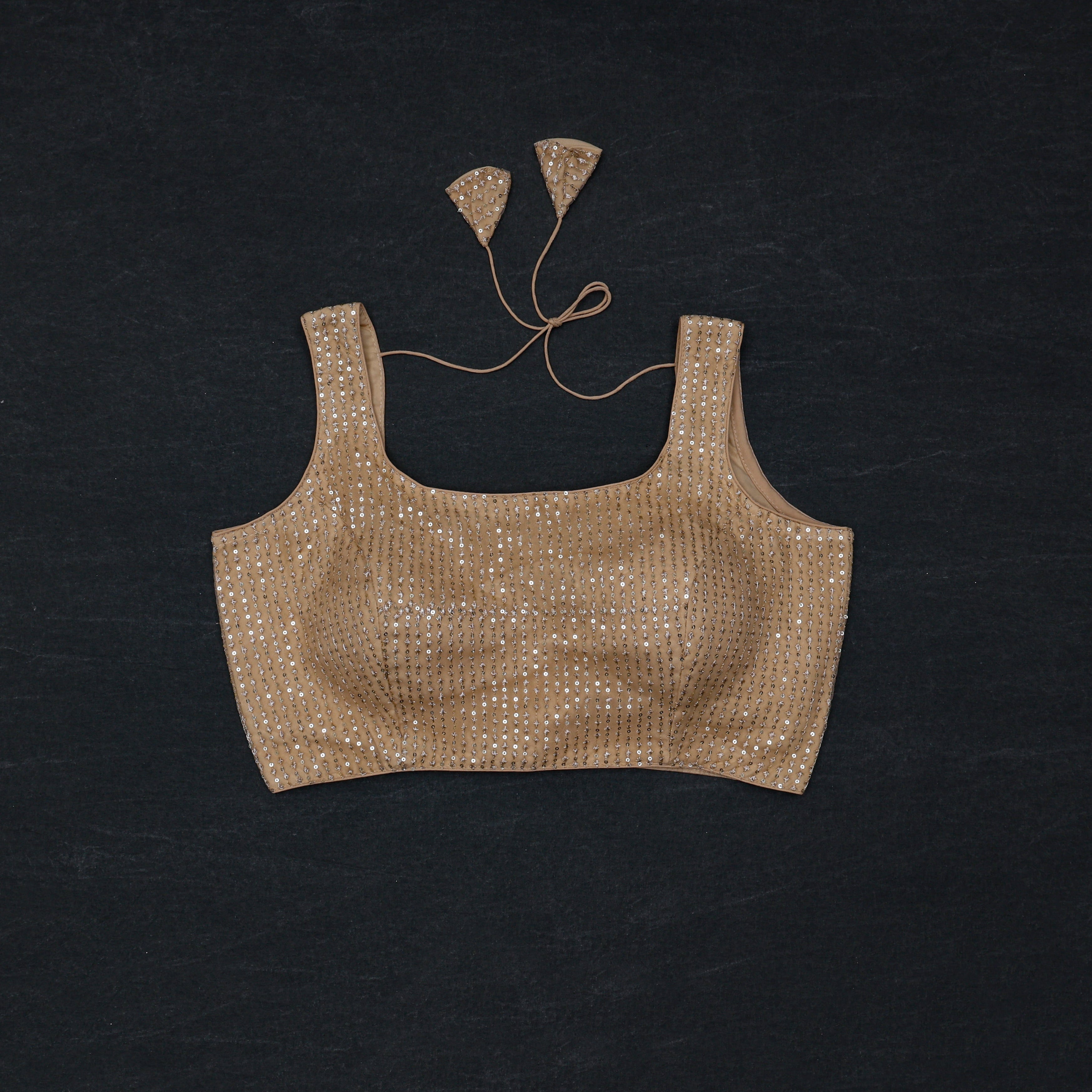 Embroidered Cotton Square Neck Readymade Blouse