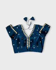 Chanderi V Neck Readymade Blouse
