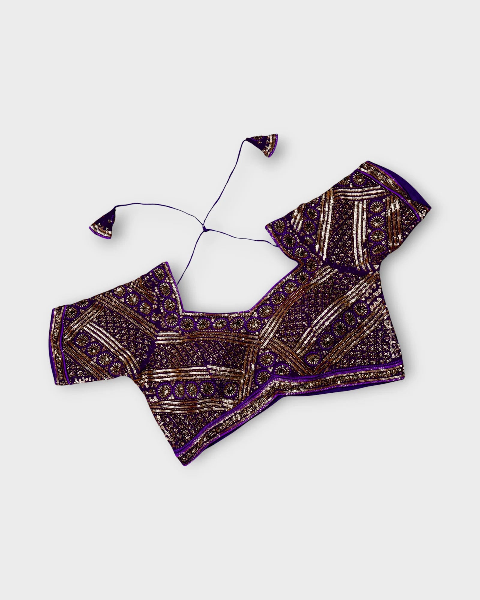 Georgette Notched Neck Readymade Blouse