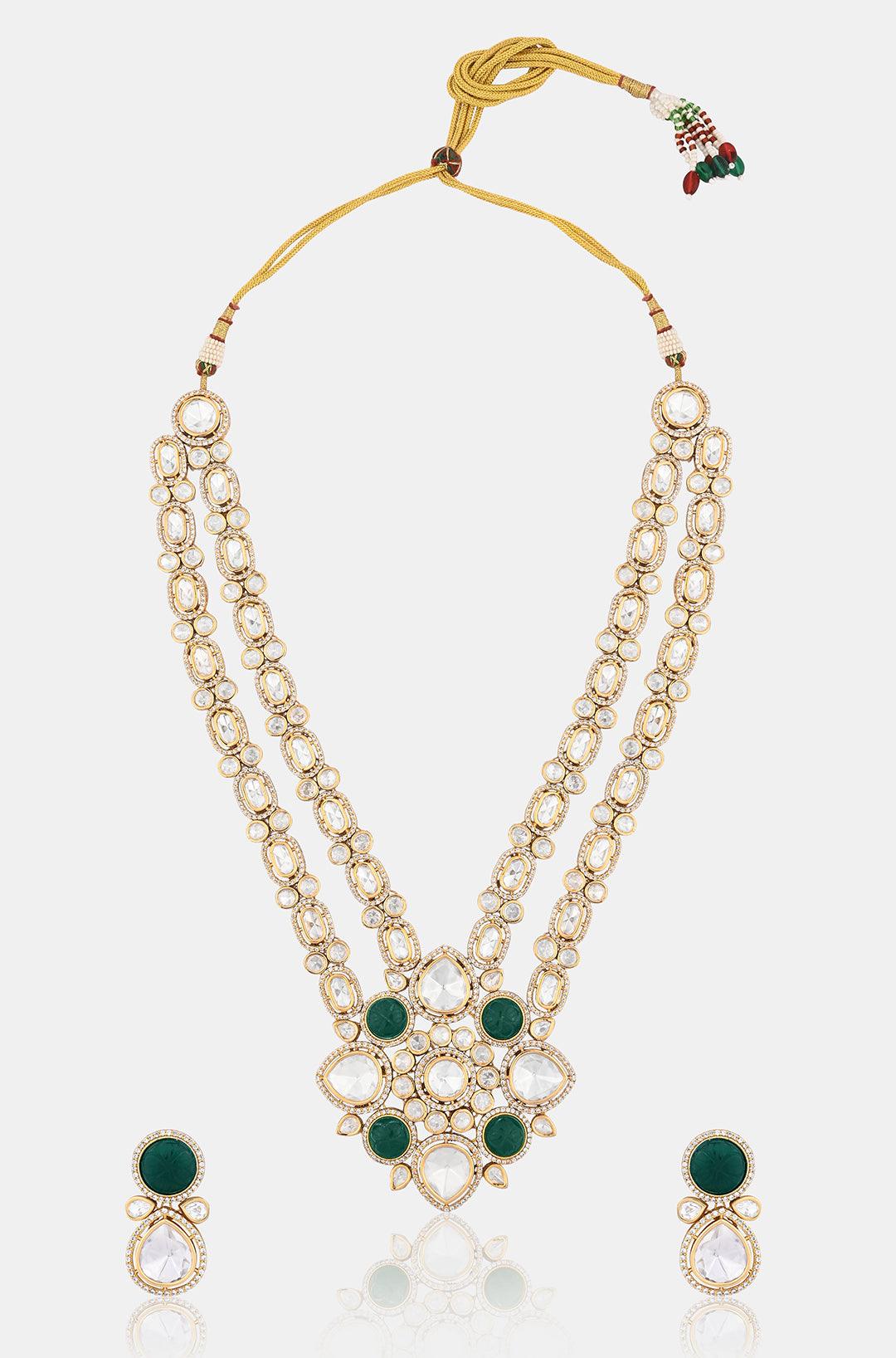 Radiant Kundan Layered Necklace Set - Dyulokha