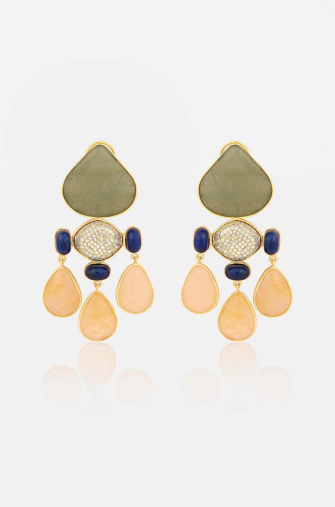 Shimmering Elegance Graceful Danglers - Dyulokha