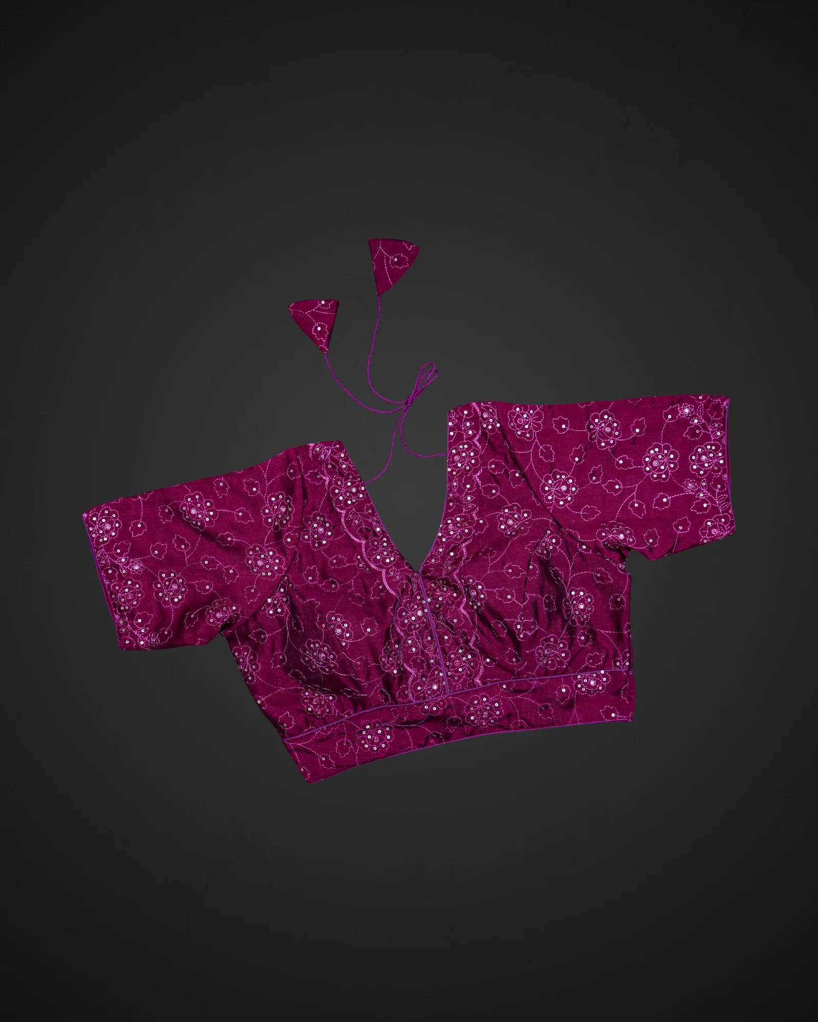 Silk Serenity Solid Color Readymade Blouse