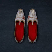 Textured Gold Artisan Ethnic Mojari