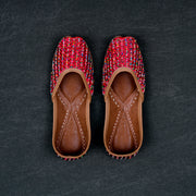 Rani Pink Two Tone Traditional Jutti