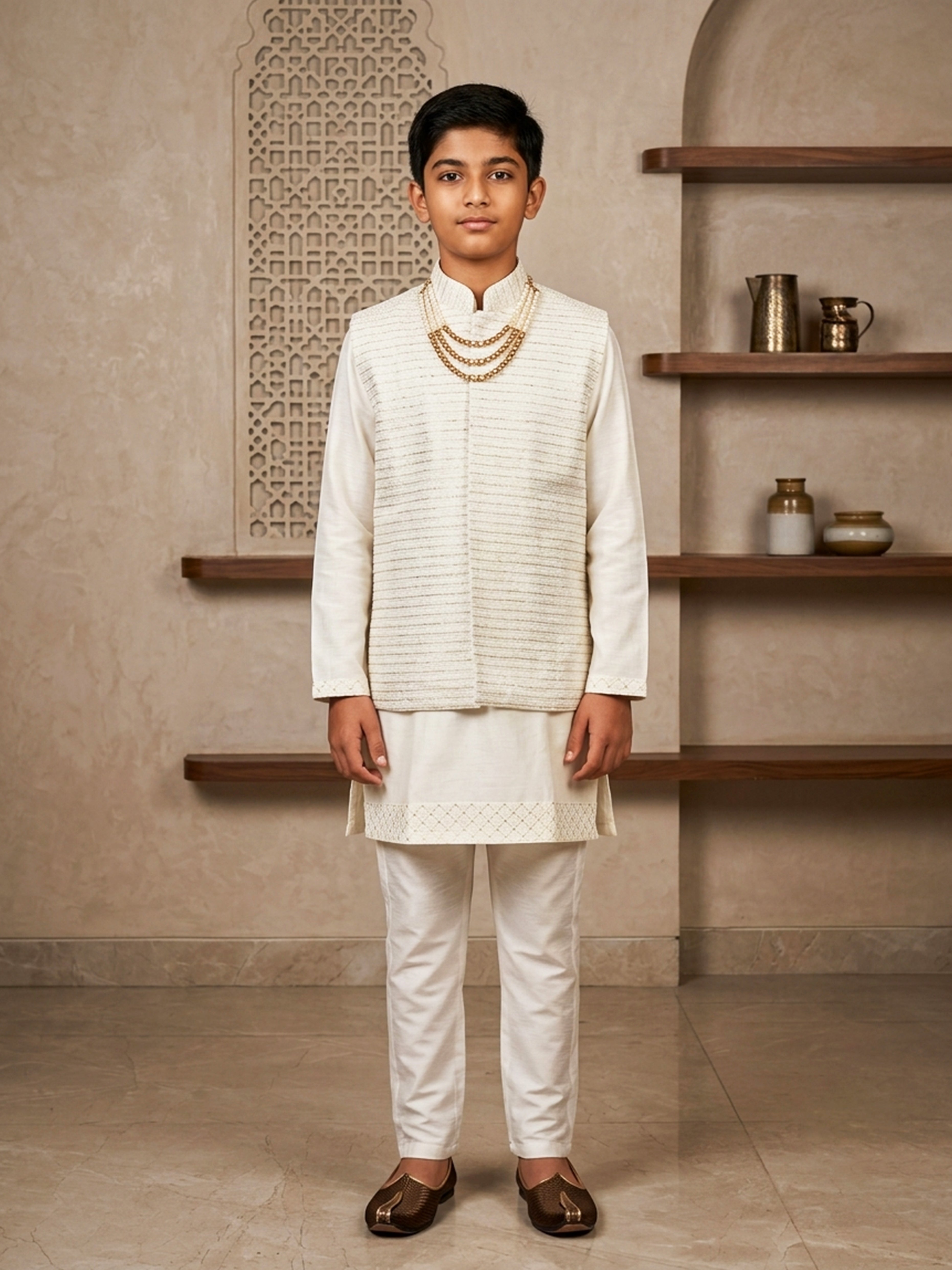 Honor Heritage in a Modi Suits with Rich Embroidery