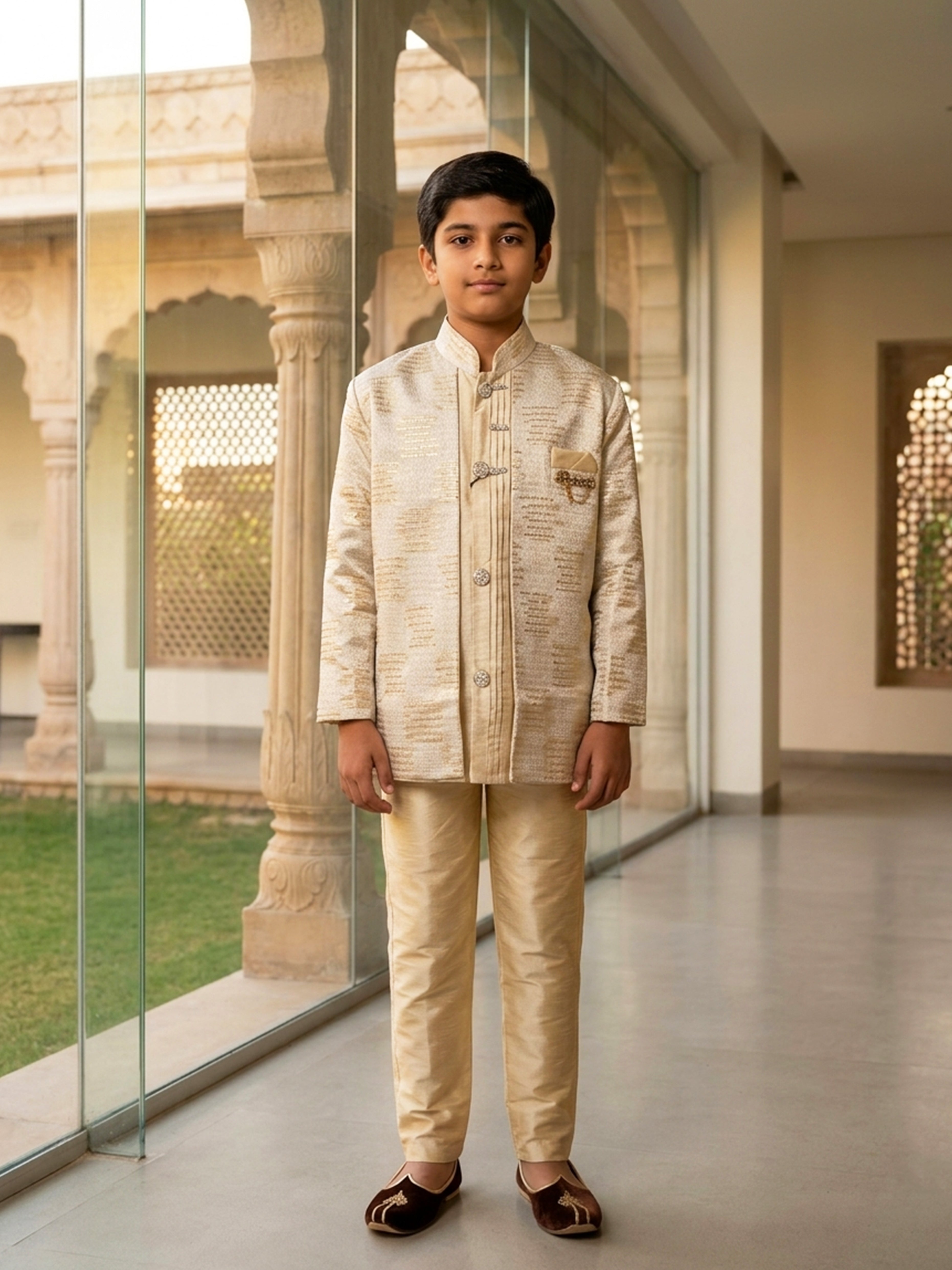 Unveil tradition with a modern embroidered sherwani