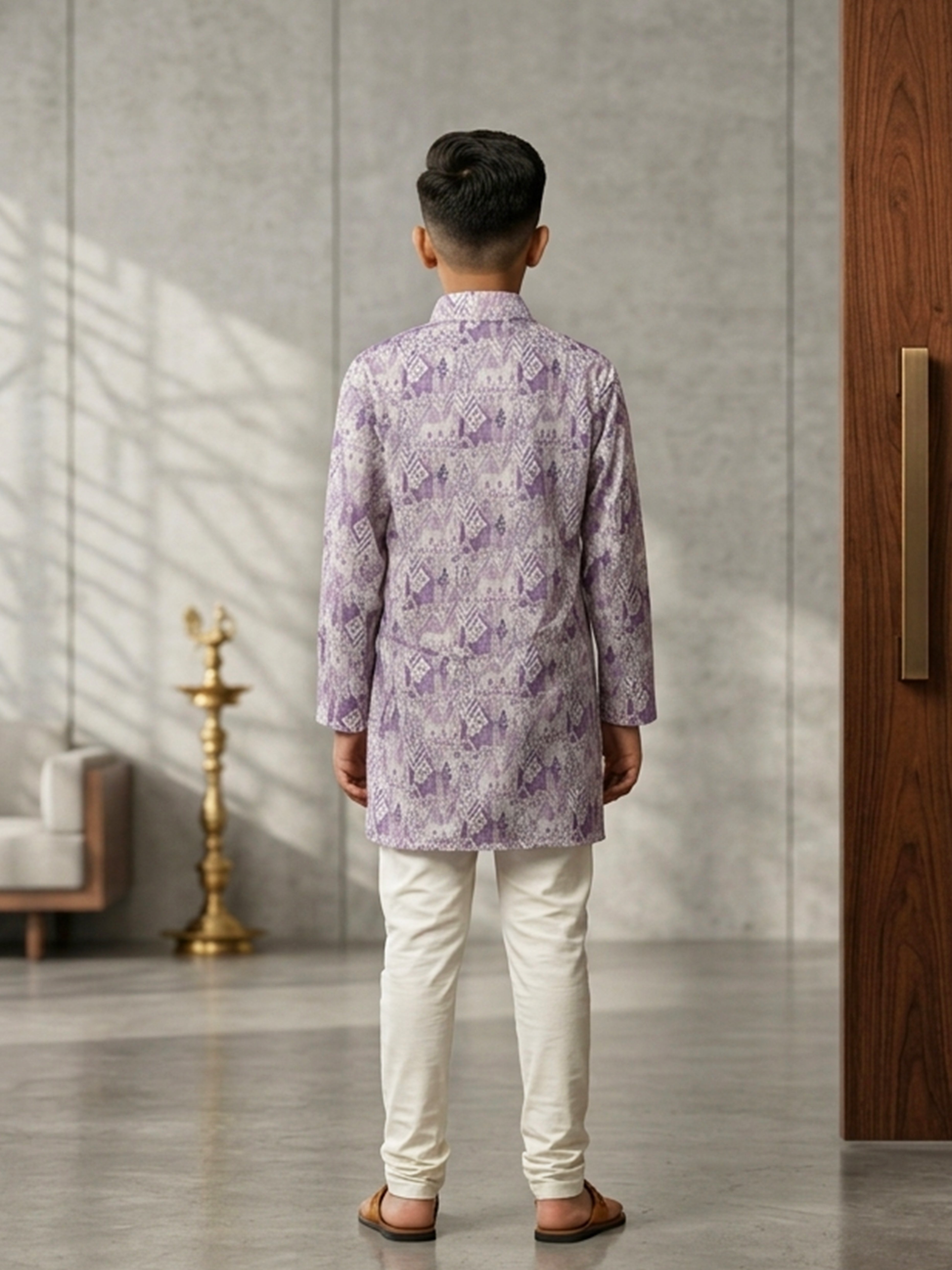 Block Print Cotton Kurta Pajama Set