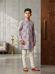Block Print Cotton Kurta Pajama Set
