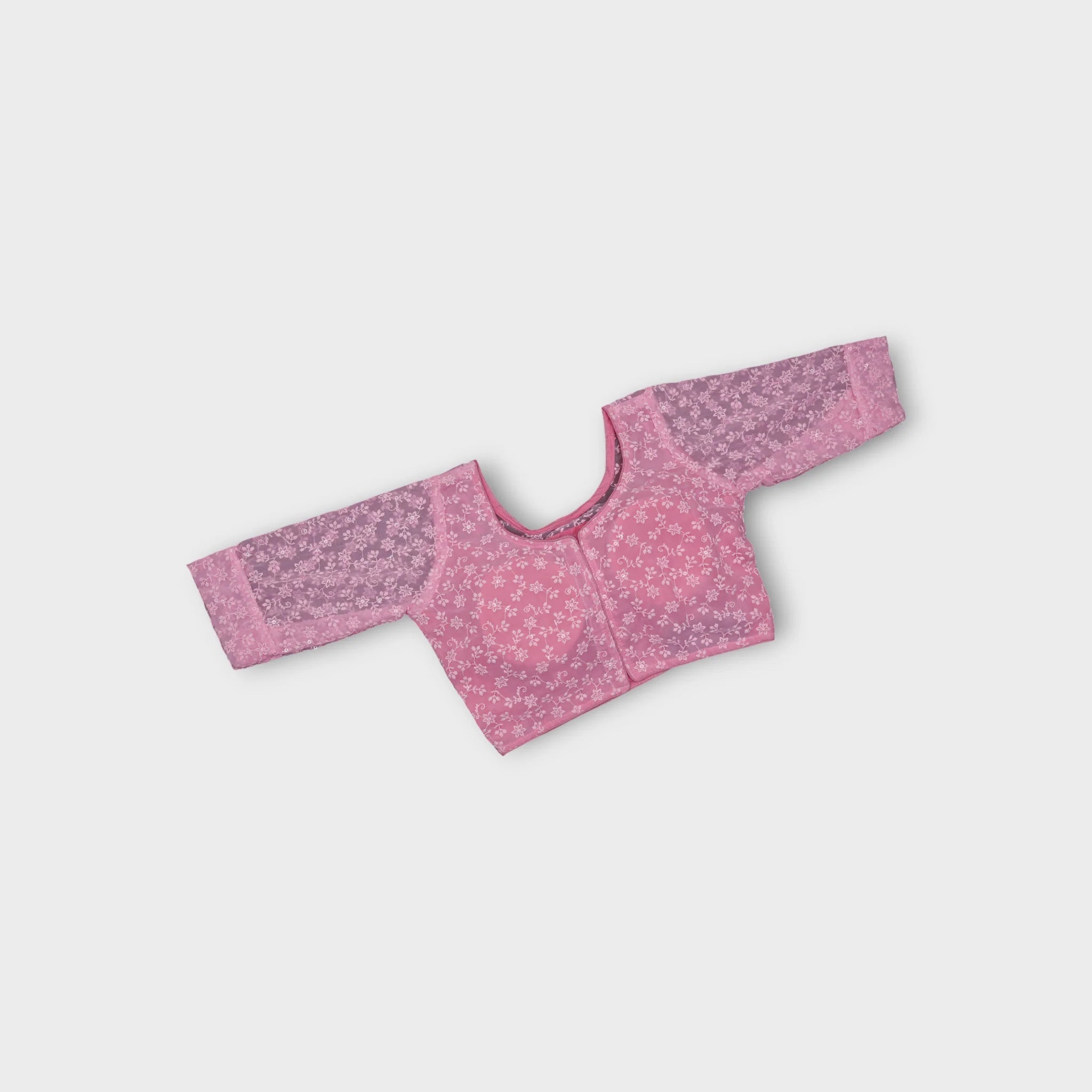 U Neck Georgette Readymade Blouse