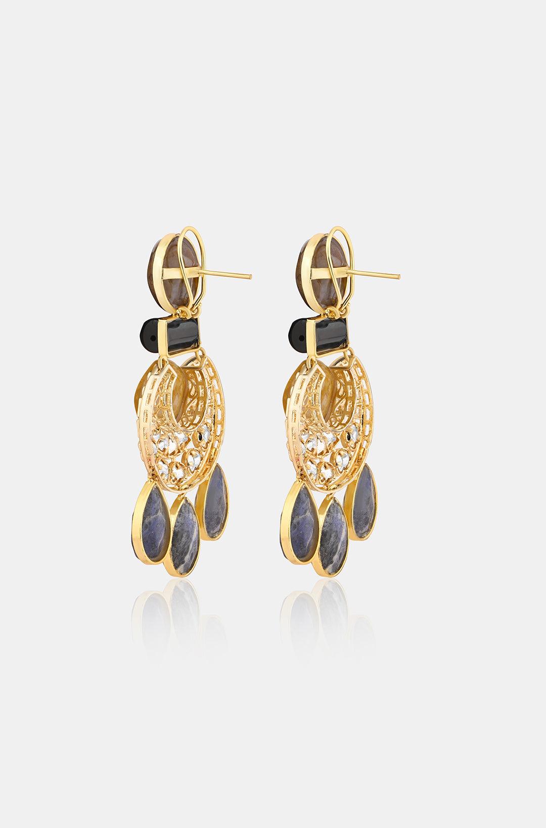 Luminosity Moon Eye Bespoke Earrings - Dyulokha