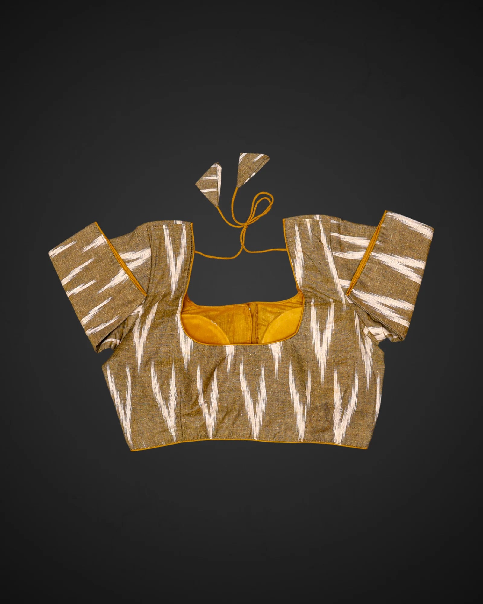 Cotton Deep Back Design Readymade Blouse