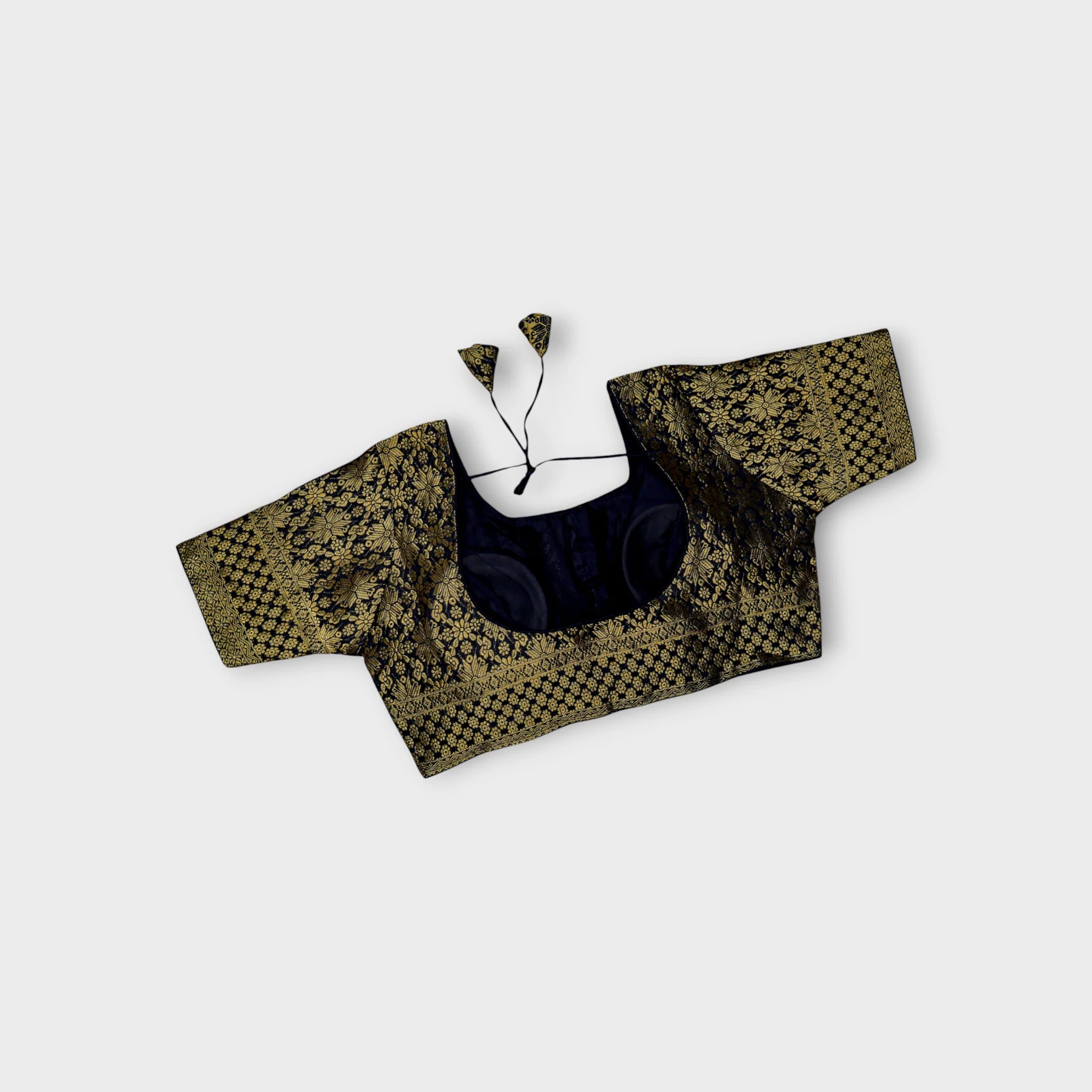 Gold Zari Brocade Silk Readymade Blouse