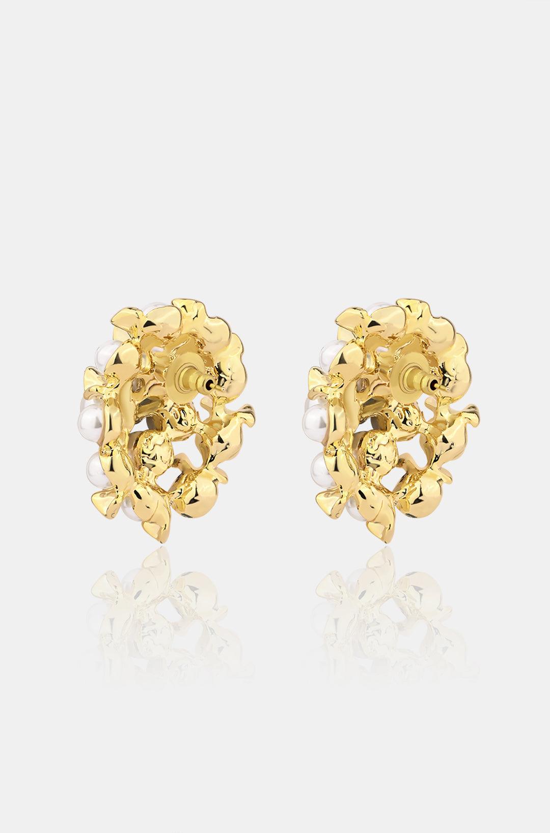 Pearlescent Stud Earrings - Dyulokha