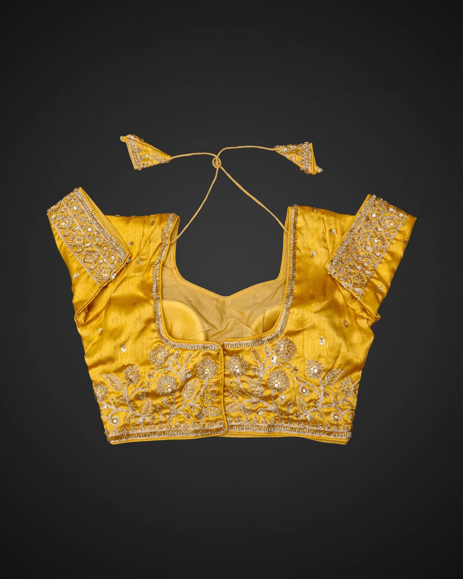 Cosmos Silk Sweetheart Neck Readymade Blouse