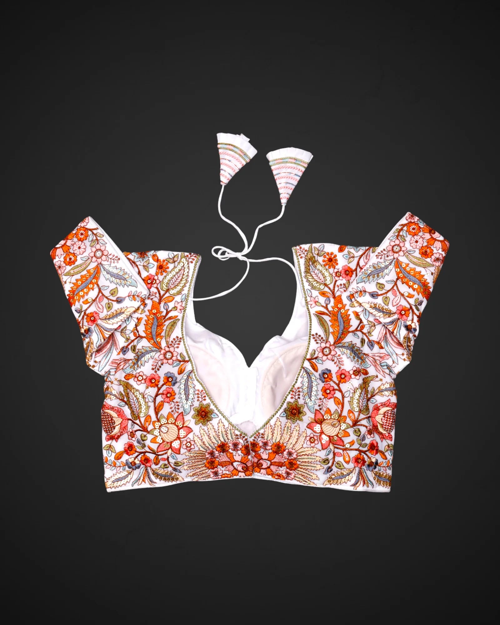 V Neck Georgette Readymade Blouse