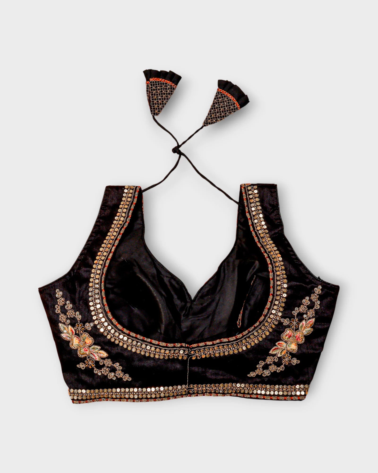 Italian Silk Embroidered Readymade Blouse