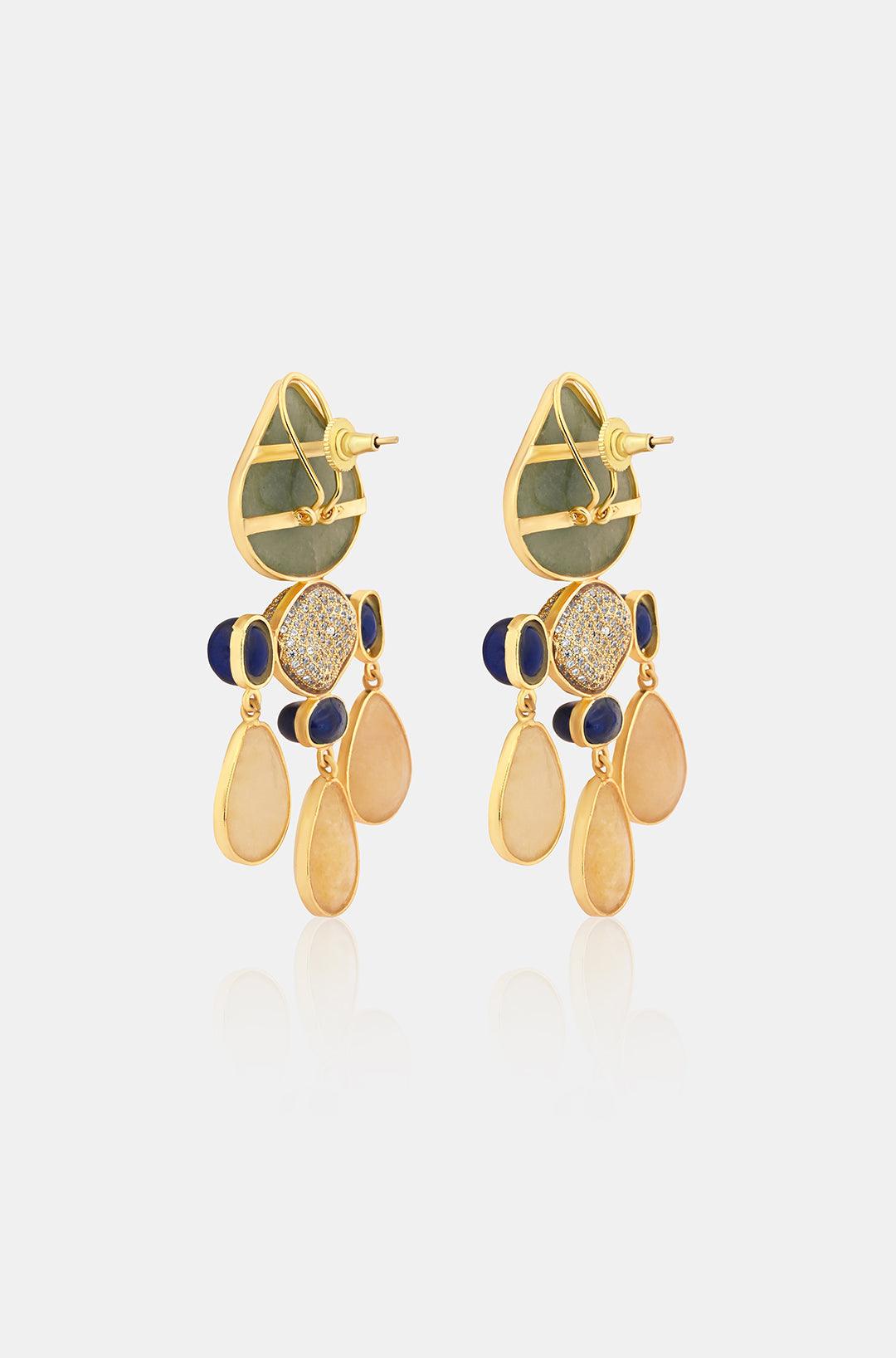 Shimmering Elegance Graceful Danglers - Dyulokha