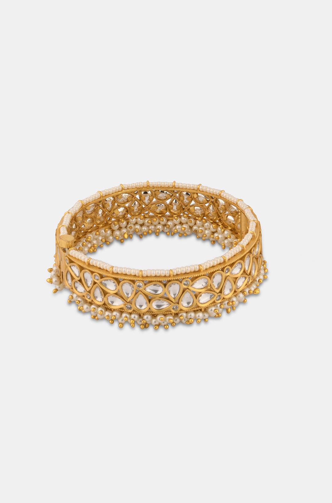 Opulent Legacy Kundan Pearl Kadas - Dyulokha