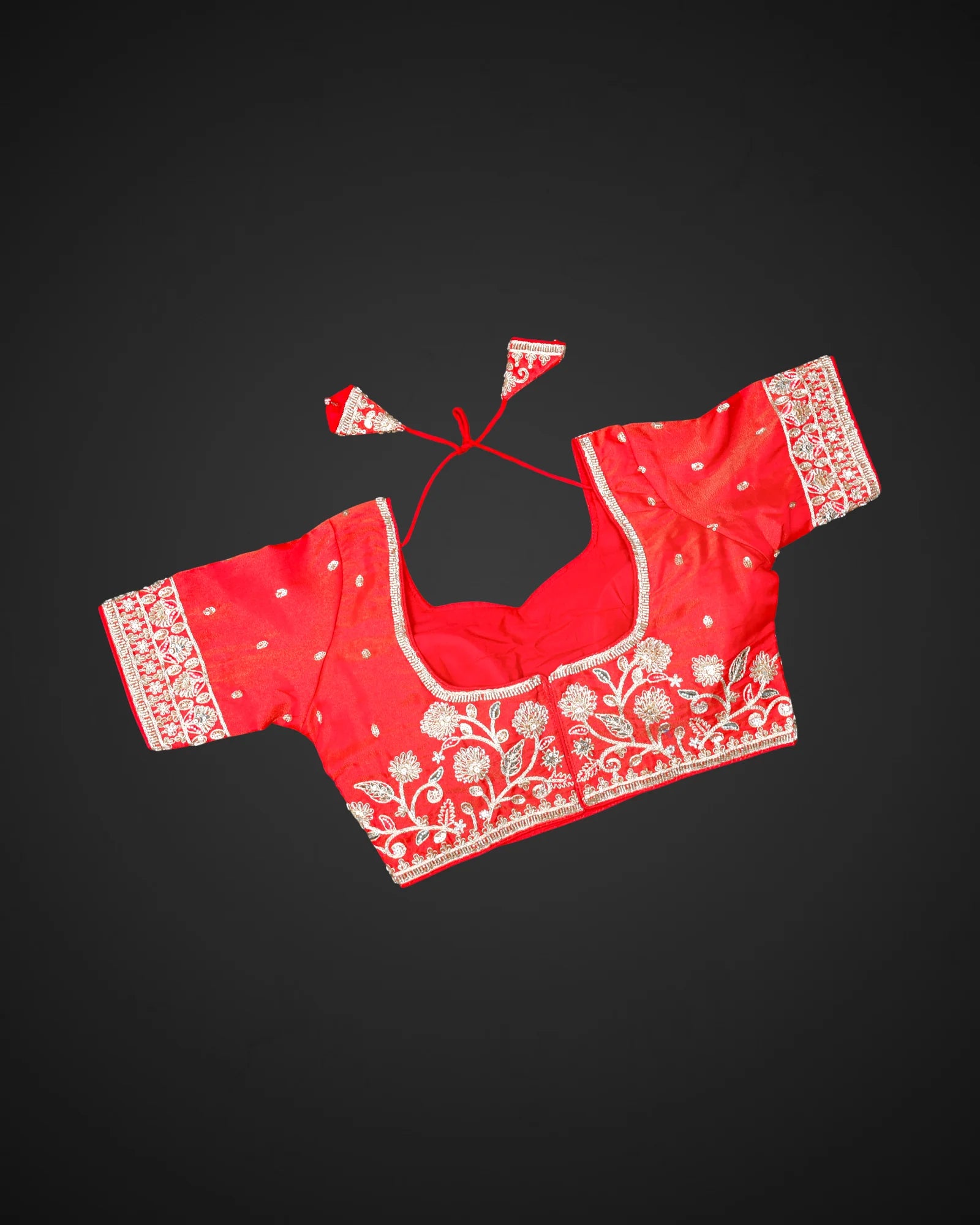 Cosmos Silk Sweetheart Neck Readymade Blouse