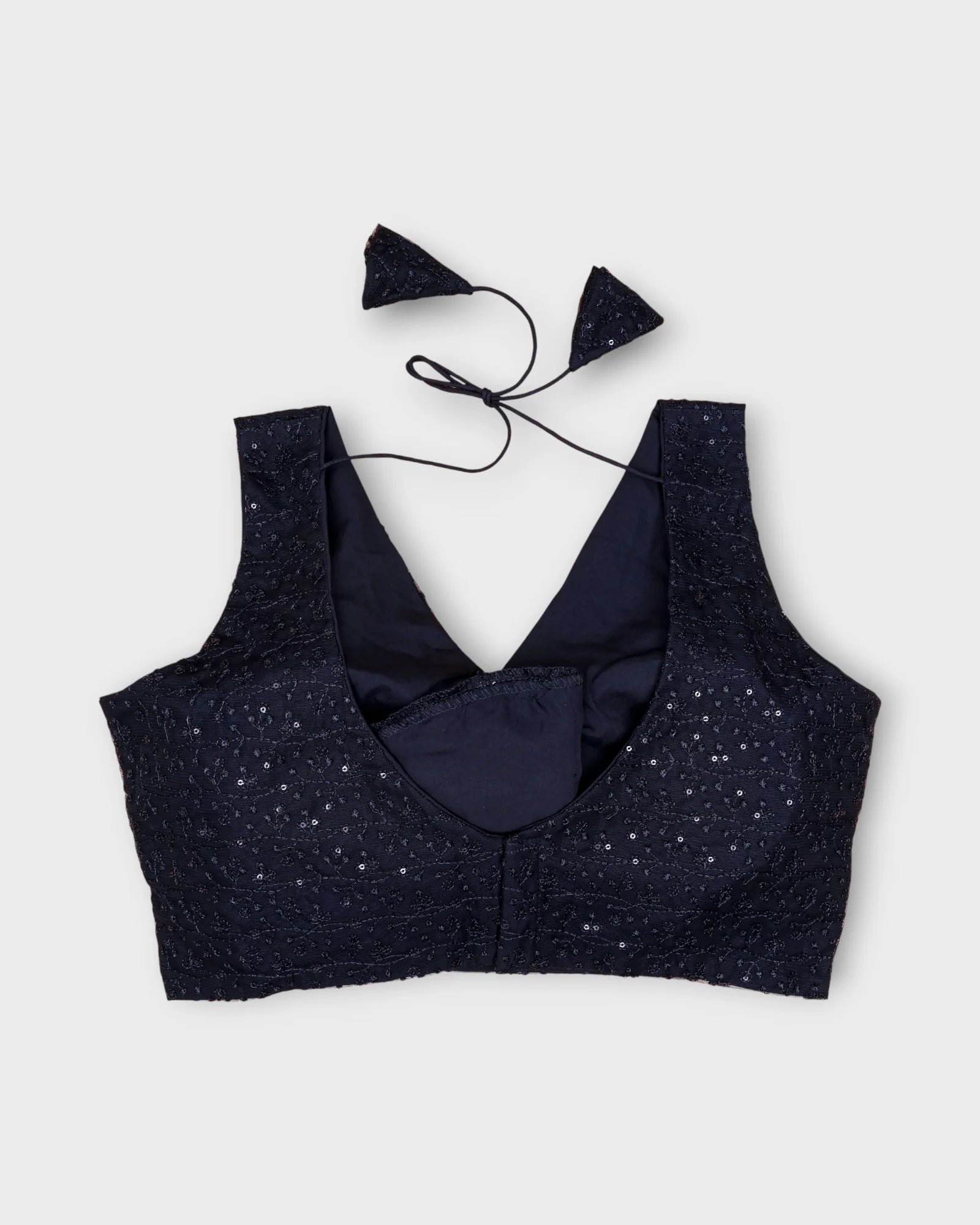 V Neck Embroidered Cotton Readymade Blouse