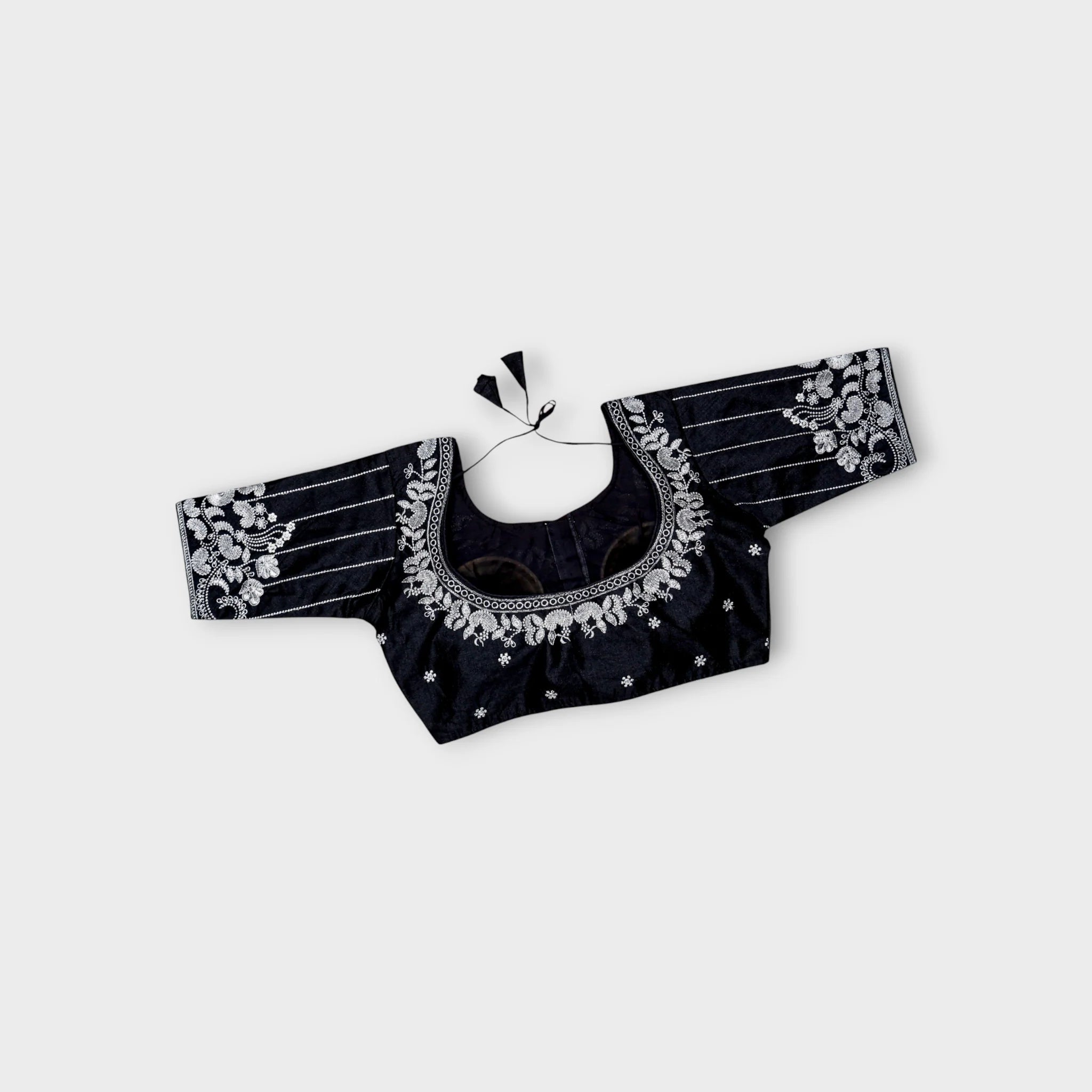 Silk Zari Butta Embroidered Readymade Blouse