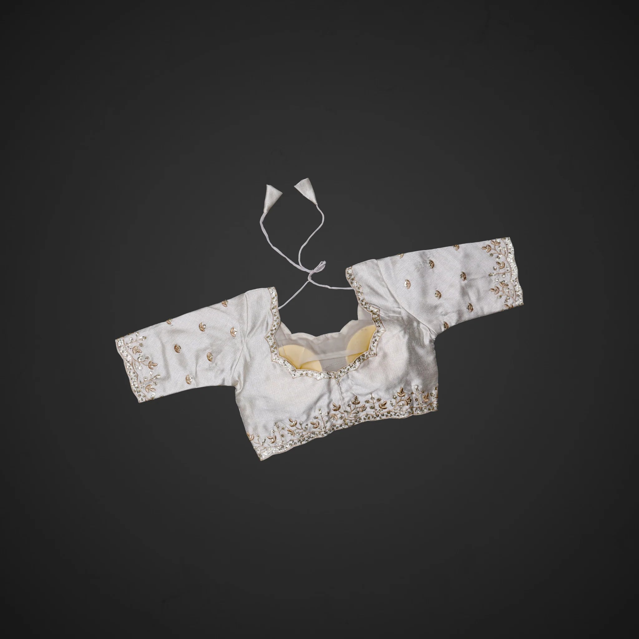 Phantom Silk Sequined Readymade Blouse