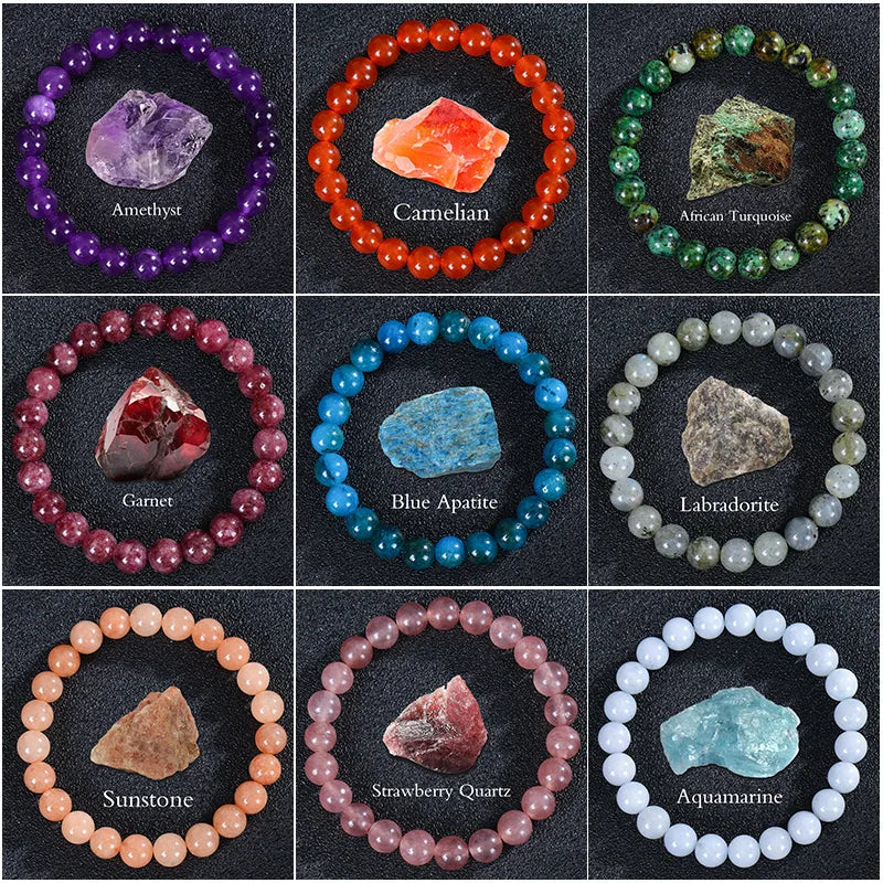 Round Natural Stone Bracelet