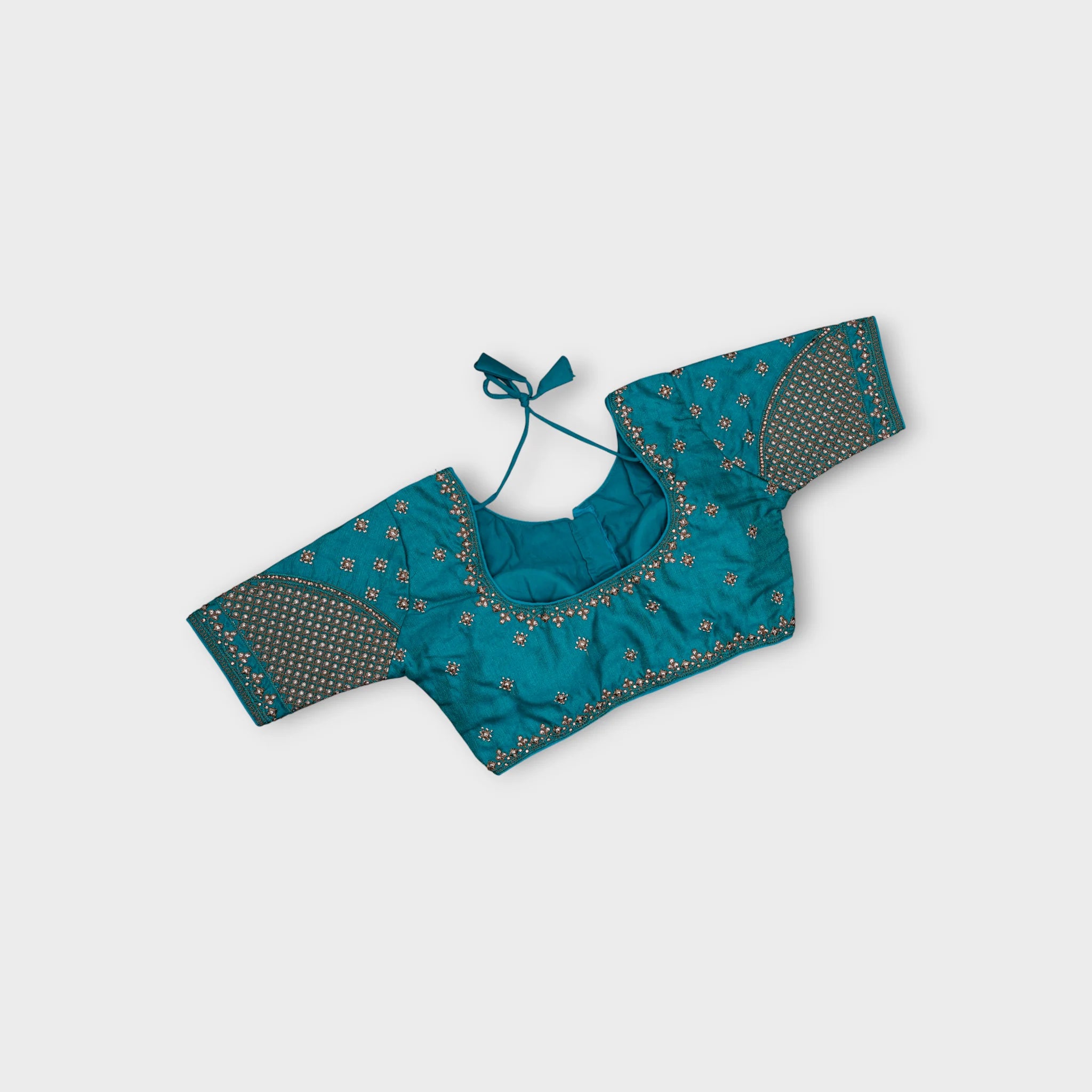 Phantom Silk Cutout Readymade Blouse