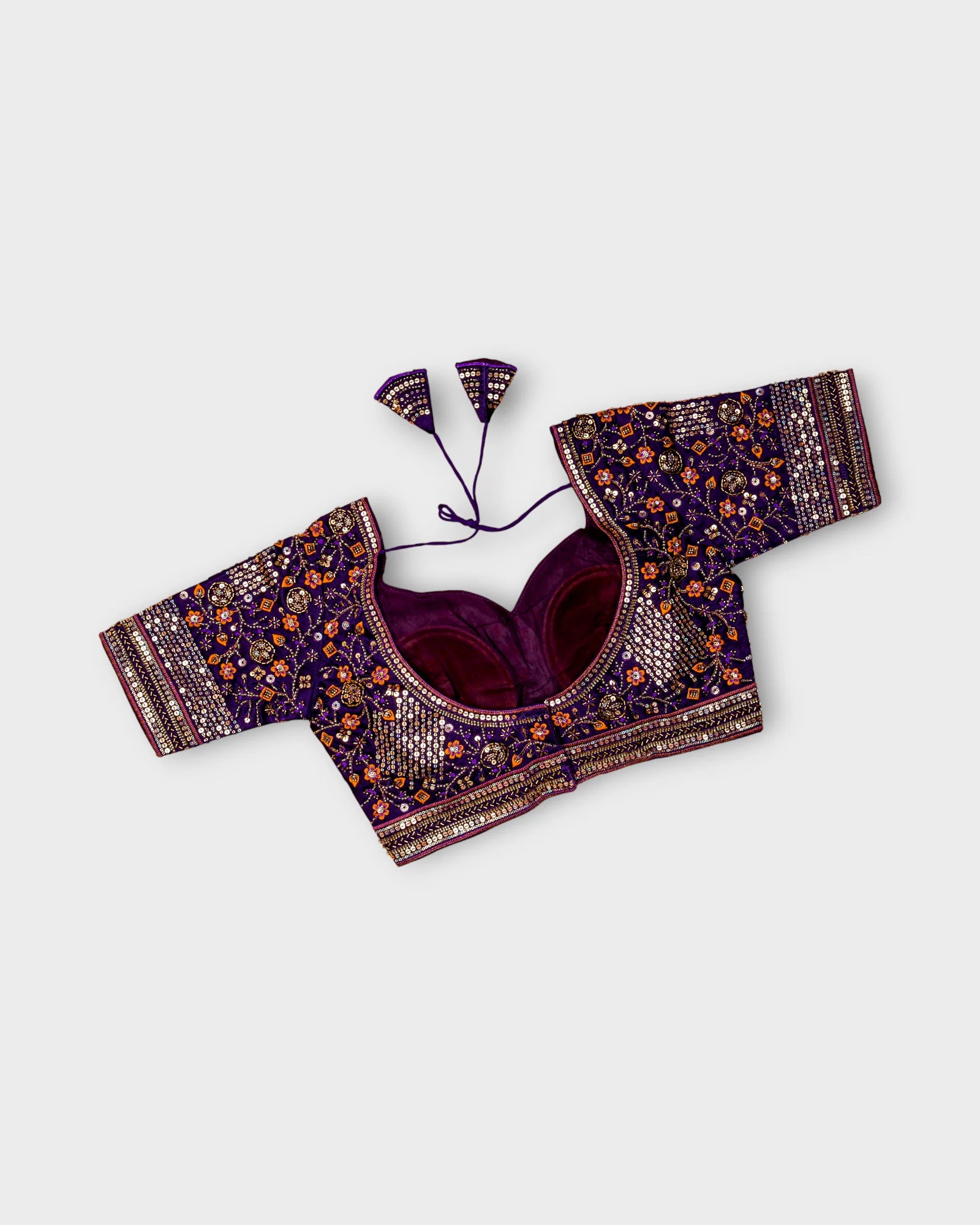 Cosmos Silk Embroidered Readymade Blouse