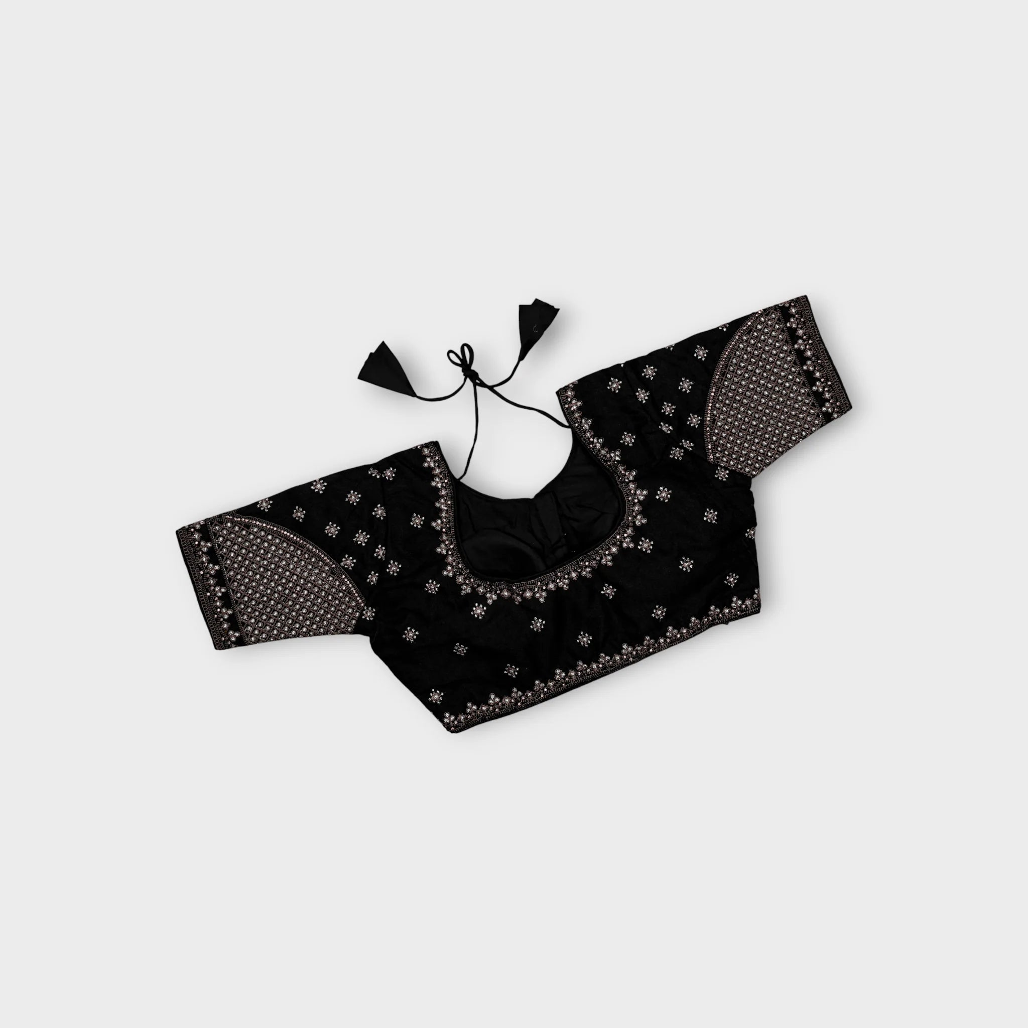 Phantom Silk Cutout Readymade Blouse